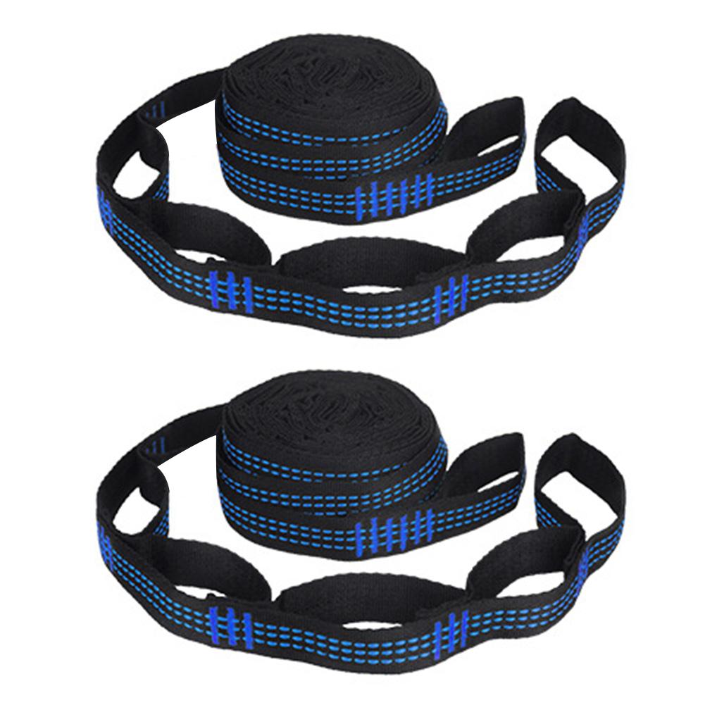 2pcs Hammock Fixing Fasten Strap Fast Installation Outdoor Camping Tree Hanging Load Bearing Hammock Rope Belts