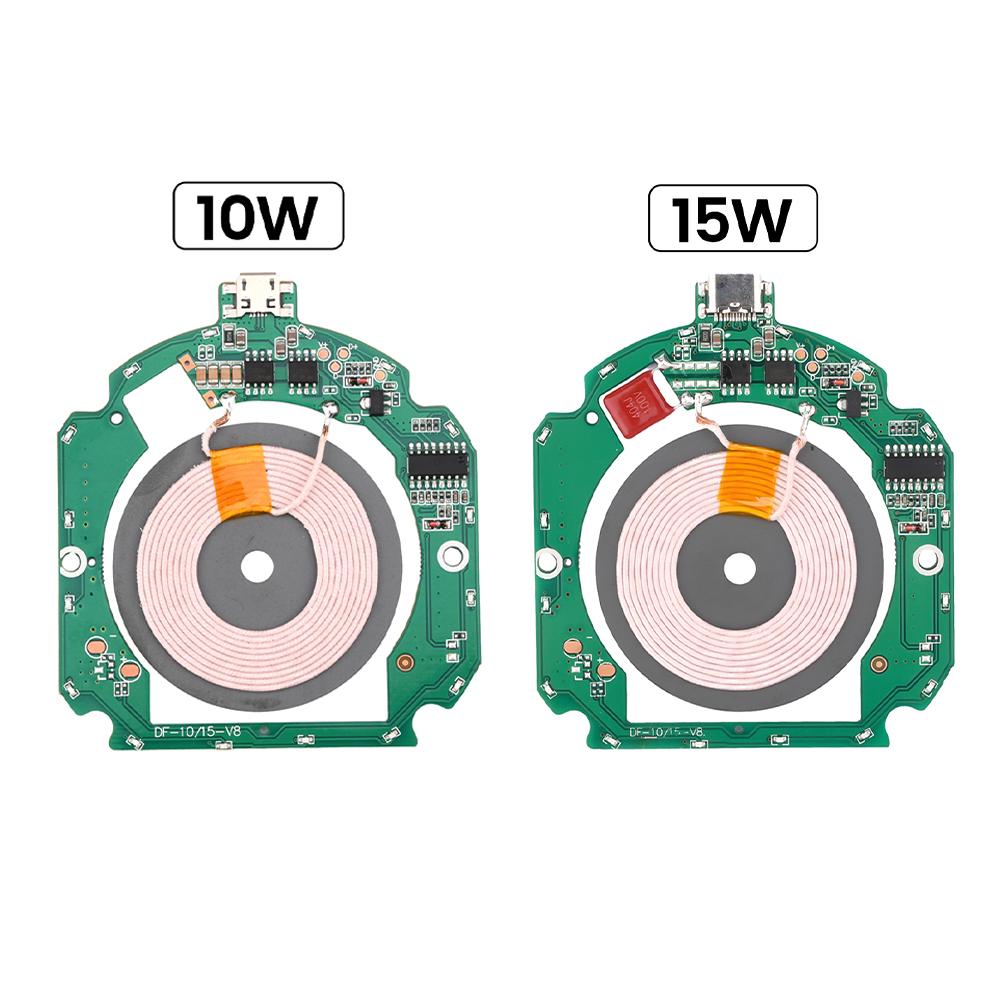 10W 15W High Power Wireless Charger Transmitter Module Type C + Coil for QI Standard Fast Charging Circuit Board With Protection