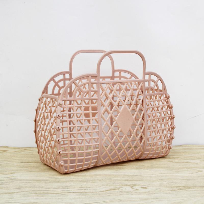 Маленькая пластиковая корзина для хранения, 1 шт., корзина для ванны, корзина для белья, складной органайзер для шампуня, студенческое общежитие