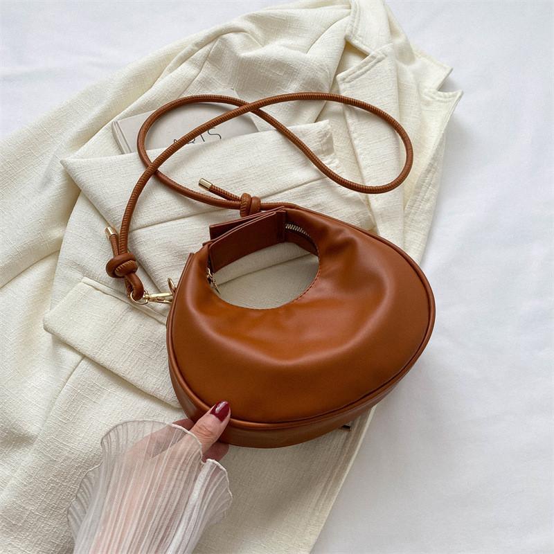 Fashionable Soft Pu Material Handbag 2023 Summer New Style Urban Simple Shoulder Bag