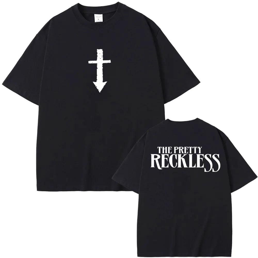 2026 Новая футболка The Pretty Reckless 100% Хлопок Футболки с графическим принтом Уличная мода Женские Мужские Повседневные С круглым вырезом Взрослые Топы Летние