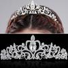Baroque Branch Bridal Crown Rhinestone Tiara Dragonfly Wedding Hair Accessory