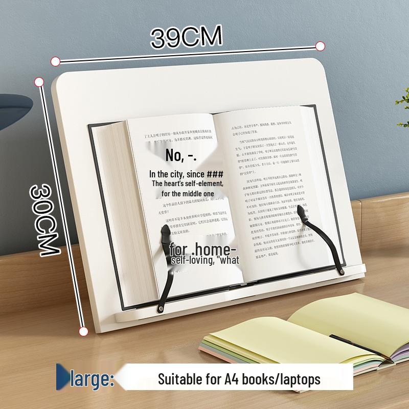 Настольная подставка для книг с зажимами для чтения и фиксированной поддержки книги