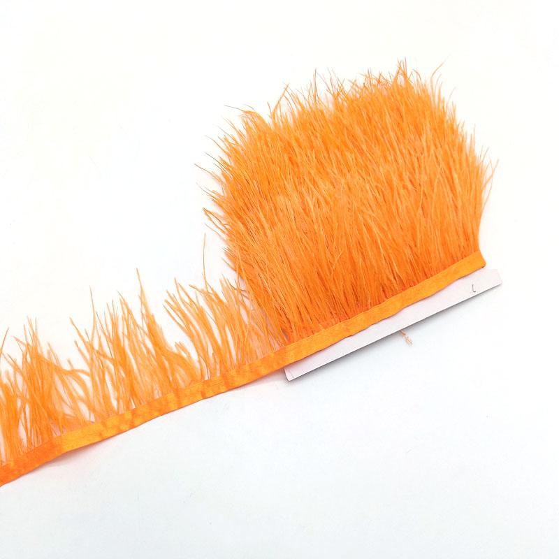 10Yard Ostrich Feathers Trim For Needlework Decorative Ribbon Sewing Fringes Clothes Wedding Dress Diy Supplies Crafts