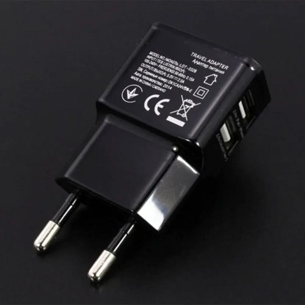 Портативный двойной USB-адаптер питания 5 В, зарядное устройство для мобильного телефона, электрическая розетка для путешествий, смарт-адаптер для зарядного устройства для смартфона