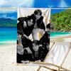 proof beach towel with a Kpop BTS pattern - soft,absorbent,quick-drying,machine washable - perfect for swimming,camping,bathing