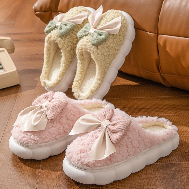Autumn/Winter Indoor Outdoor Furry Cotton Slippers for Men & Women
