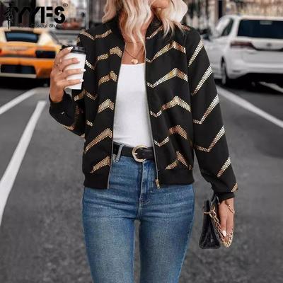 Женская мода повседневная осень-зима с длинным рукавом и круглым вырезом куртки и пальто