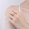 Bague Ringen Кольцо из стерлингового серебра 925 пробы, 1 карат, муассанит, ювелирные изделия с бриллиантами, снежинка, регулируемые кольца с шестью когтями для женщин