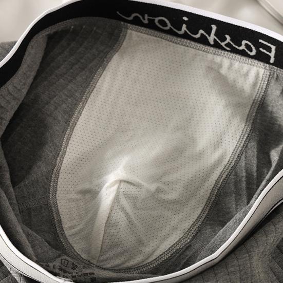 Мужское нижнее белье боксеры Эластичный дизайн со средней посадкой Лоскутная расцветка U-образные шорты трусы Гладкая текстура трусики