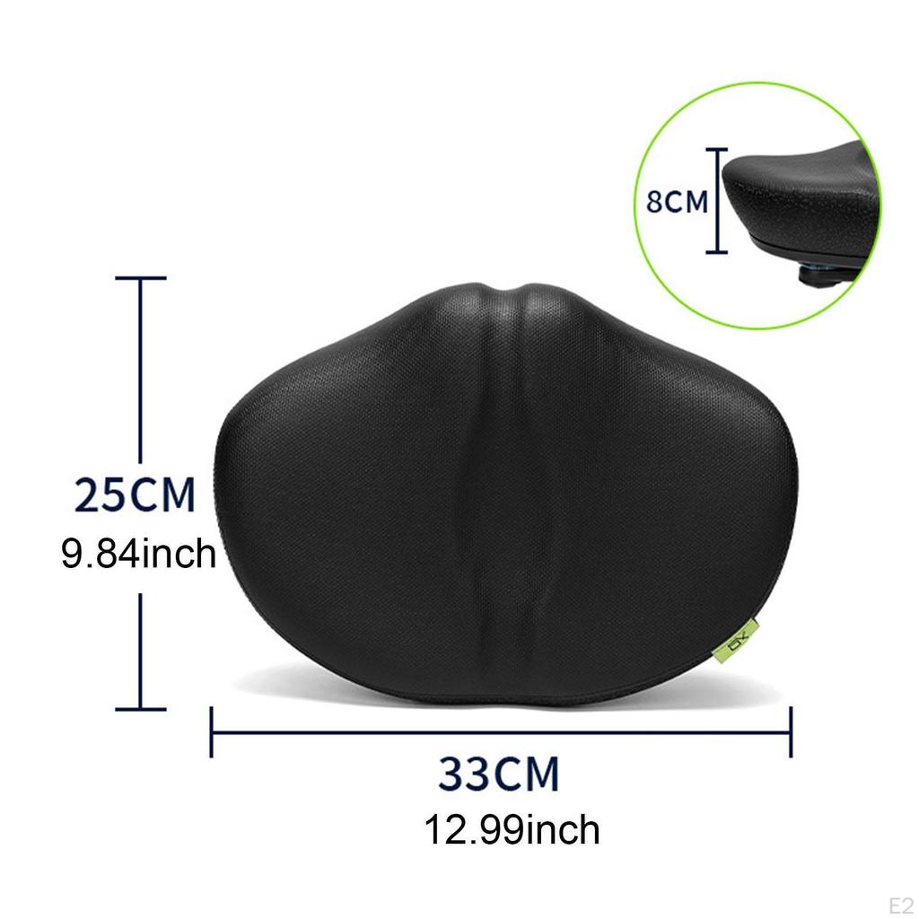 Bike Seat Cushion Saddle PU Replacement Wide Universal Men Women Cycling Pad