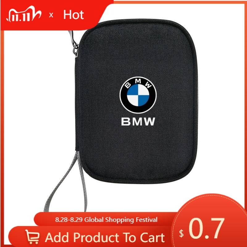 Car Sticker 2025 Hot Portable Storage bag for keys car driver's license Cable Gadget Card Pouch For BMW E39 E46 E36 E53 E90 E60