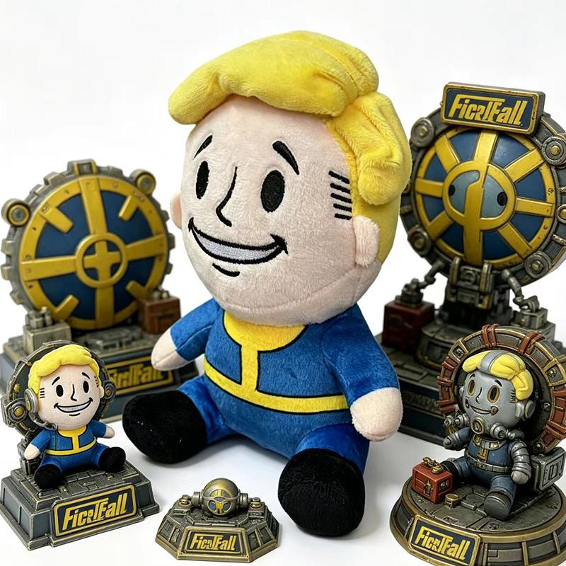 Vault Plush Toy Cartoon Vault Boy Plushie Doll Soft Peluches Stuffed Periphery Toys Kids Birthday Christmas Gifts