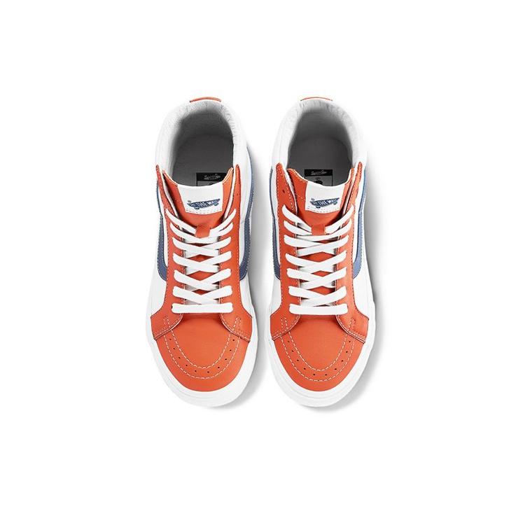 Vans Sk8 Переиздание Vlt Lx Высокие Кроссовки для Скейтбординга Унисекс Белые Оранжевые VN0A4BVH22E