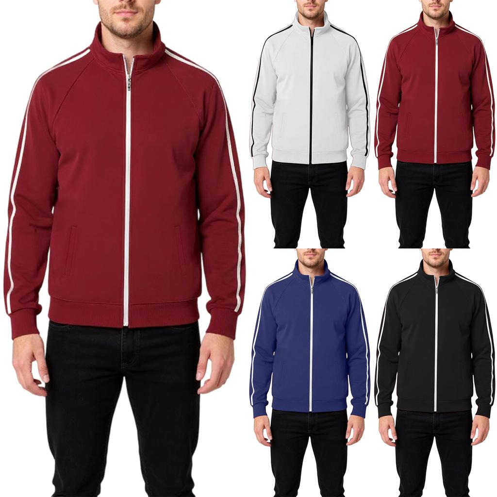 Men's  Standing Collar  Leisure  Versatile  Sports  Coat