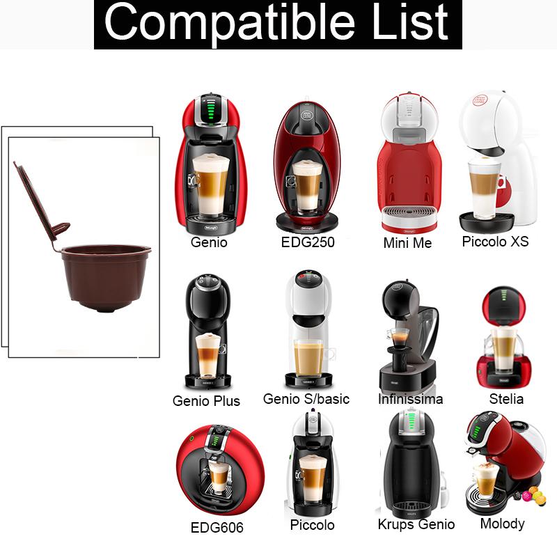 1/3 шт. Капсулы многоразовые фильтры Dolce Gusto многоразовые капсулы чашка совместима с пластиковыми капсулами кофейная посуда кухонные принадлежности