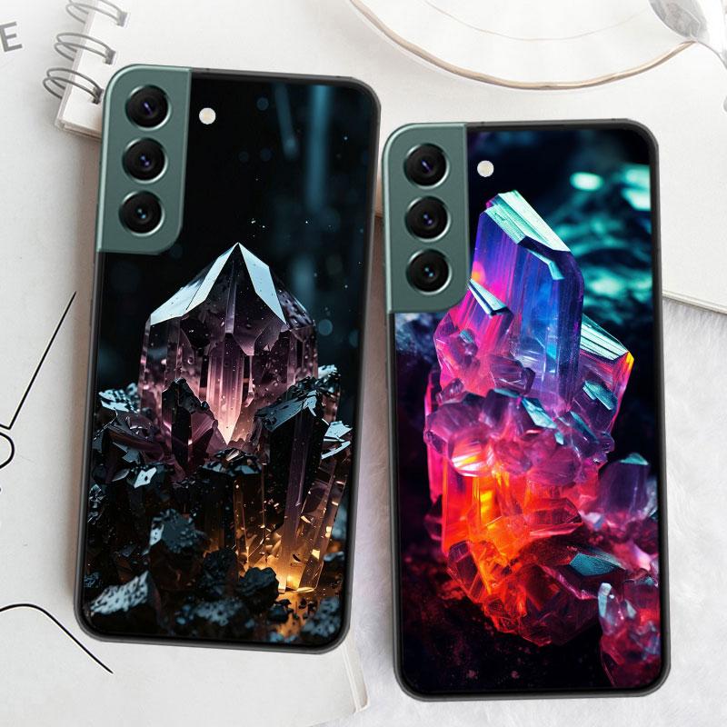 Чехол для телефона из натуральных хрустальных бриллиантов для Samsung Galaxy S22 S25 Ultra S21 S10 Plus S26 Edge S20 S23 S24 FE Силиконовый Мягкий