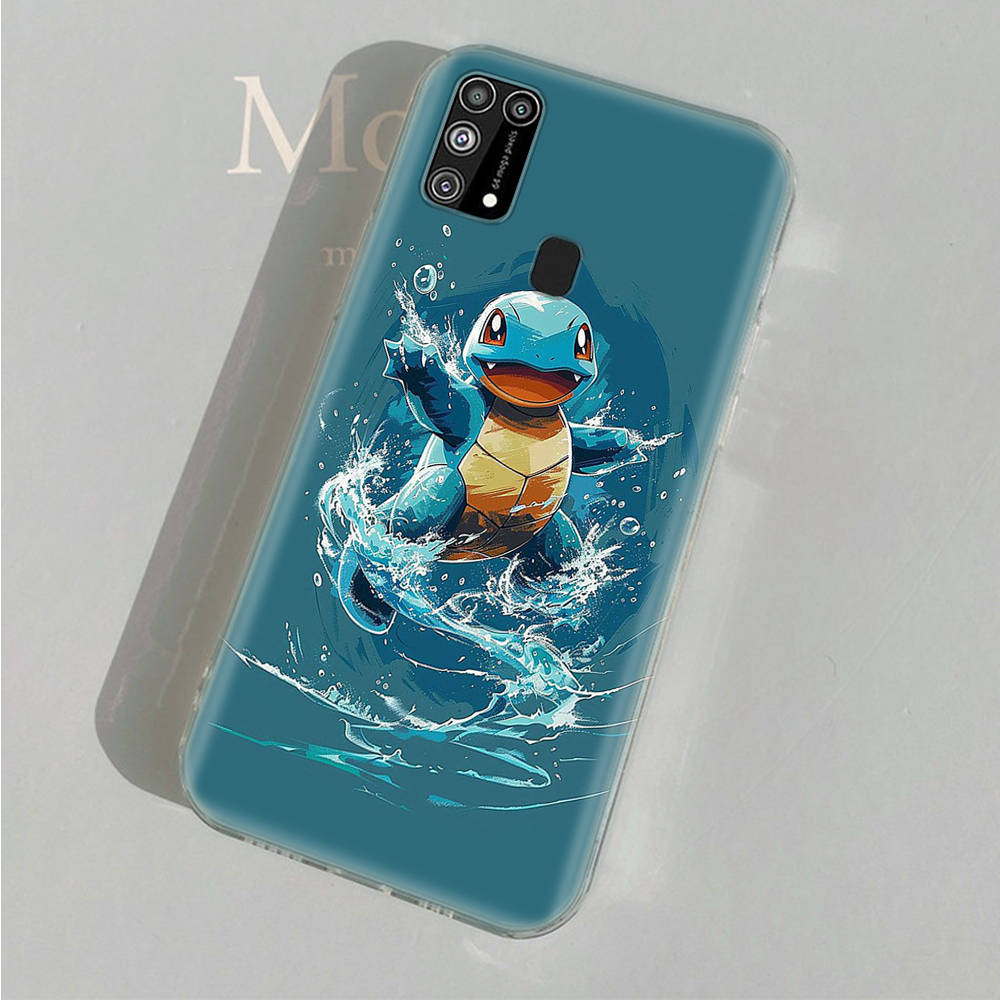 AP9 Squirtle Pokemon Прозрачный чехол для Samsung A04 A14 A23 A34 A54 M23 M33 M52 M53 Realme 10 9 C30S C35 C55 VIVO Y02 Y21 Y33S Y51 X80 V25 Чехол