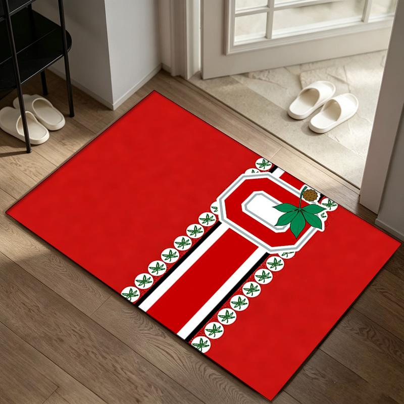 Ohio State Buckeyes A rug suitable for office chair areas living rooms and computer desks perfect for home offices and an ideal holiday gift