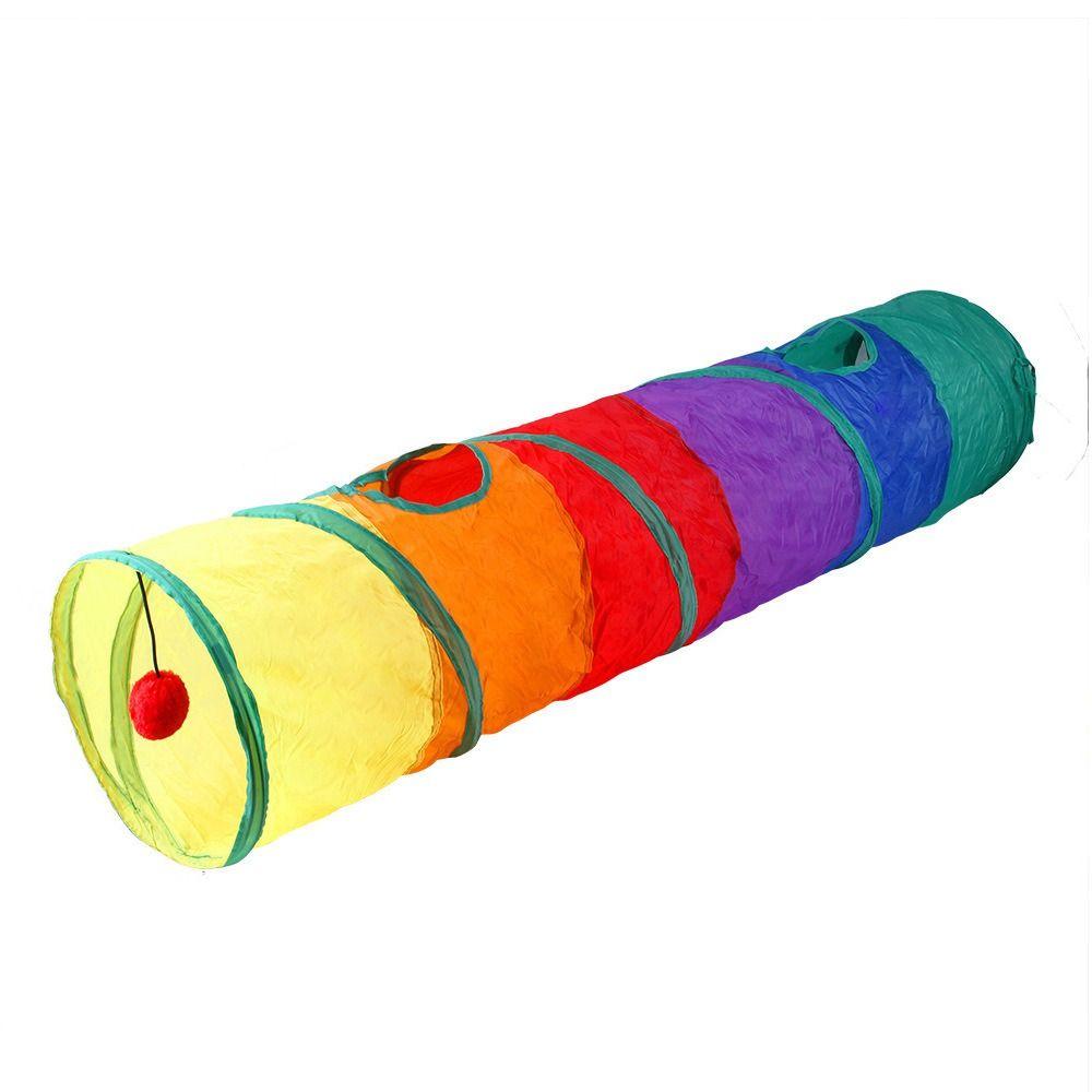 Breathable Cat Tunnel Tube Polyester+Steel Wire Pet Fun Play Toy Portable Cat Nest  Cat