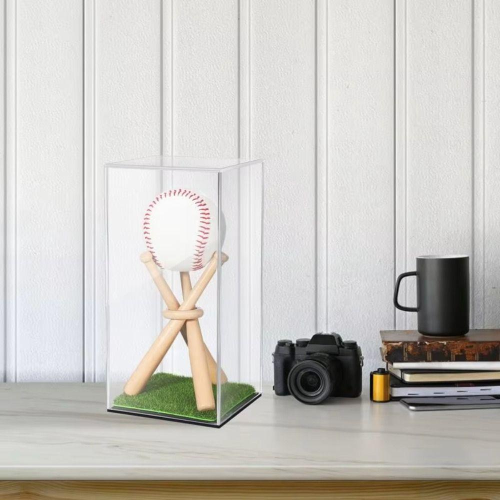 UV Protection Baseball Display Stand Acrylic Baseball Holder Case Baseball Storage Boxes Softball