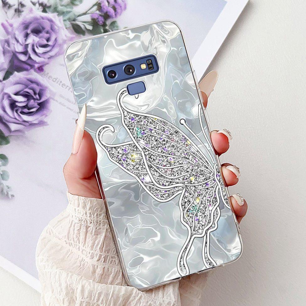 Прозрачный чехол для Samsung Note9 Милый Кот Модный Роскошный Расписной Мягкий Чехол для Телефона для Samsung Galaxy Note 9 Case SM-N9600 SM-N960F