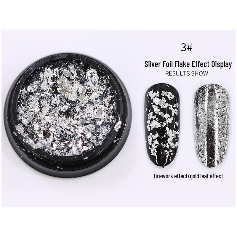 Японская золотая и серебряная фольга для нейл-арта: Самодельные гелевые патчи для фототерапии и дизайна ювелирных изделий