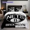 Brooklyn Nets Stars Stripes Basketball Spirit Bedding(1 * duvet cover + 2 * pillowcase, without core)Christmas birthday gift Soft and comfortable
