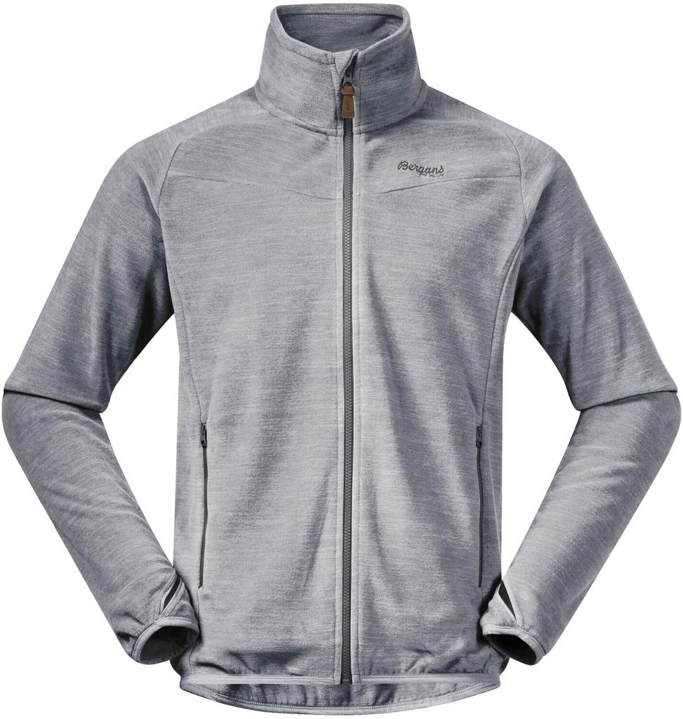 Bergans Hareid Fleece Jacket Nohood (3029) алюминий