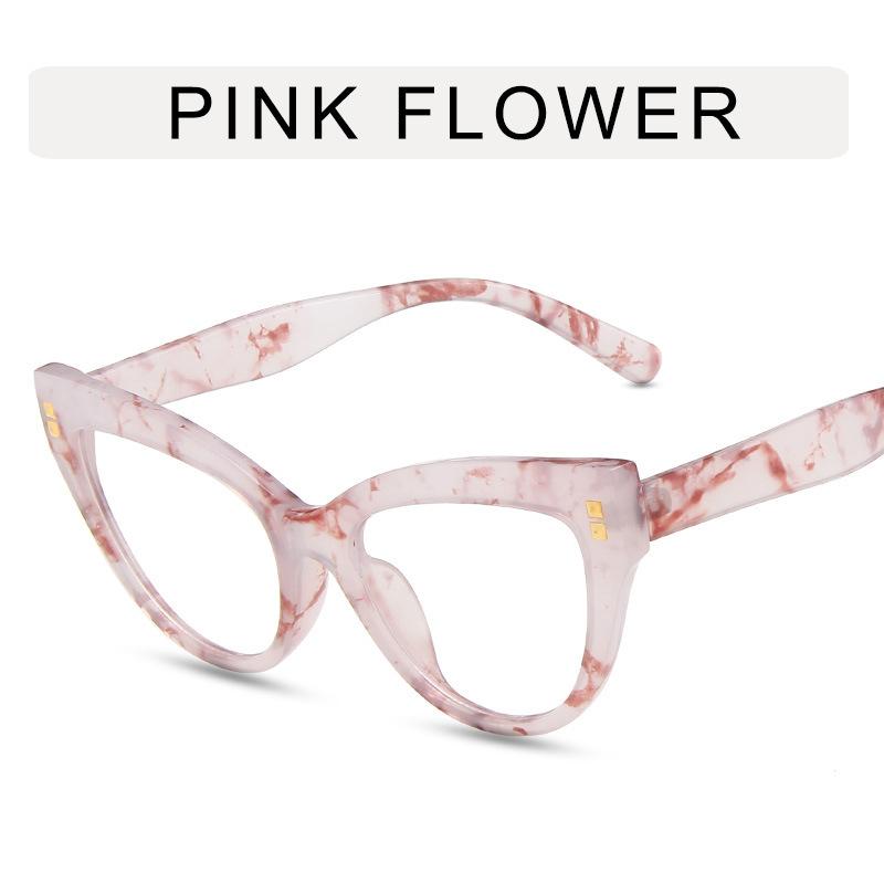 Оправа очков «кошачий глаз» Модные линзы с защитой от синего света Женские ультралегкие большие оправы INS Trend Eyewear Модные украшения