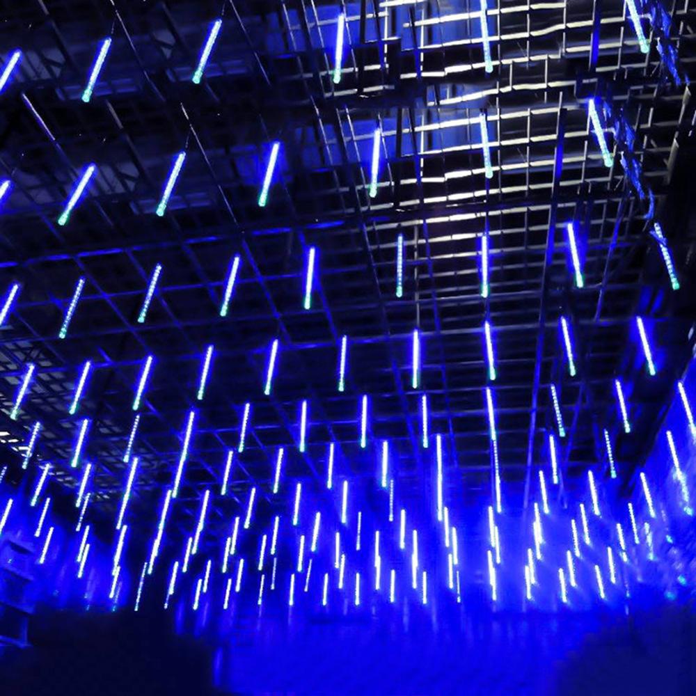 LED Meteor Shower Rain Lights Waterproof Falling Raindrop Fairy String Light for Christmas Holiday Party Decor Sense of Atmosphere Street Decoration