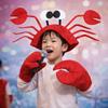 Cartoon Red Lobster Hat Cute Animal Headgear Creative Crab Hat  Birthday Party