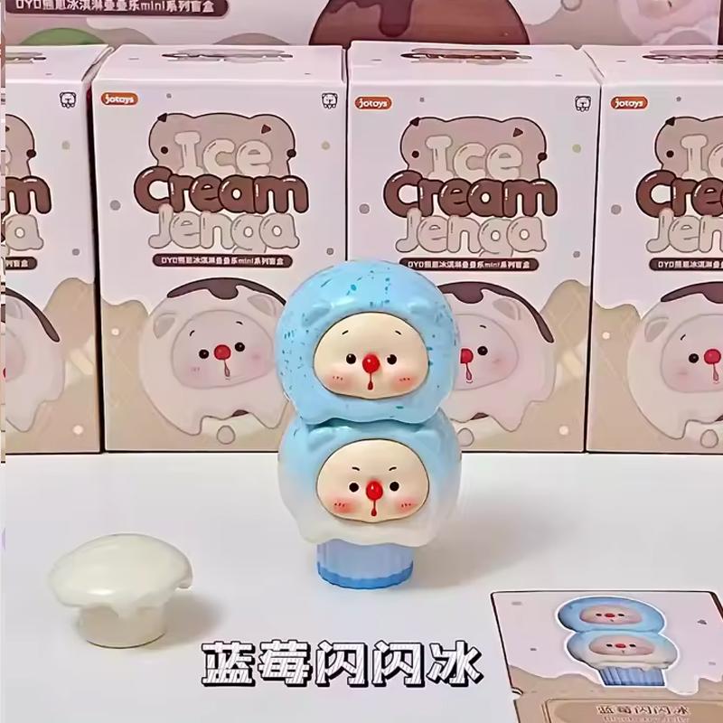 Oyo Bear Cub Ice Cream Series Anniversary Stackable Blind Box Trendy Mini Doll Gift Garage Kit Ornament Kids Gift Toy
