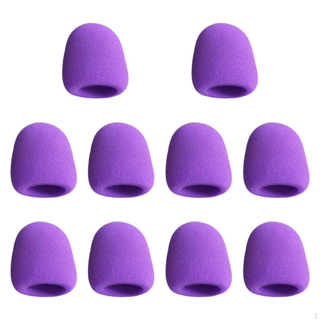 10 шт. чехол для ручного микрофона защита от ветра микрофонные чехлы портативный губчатый пенопласт