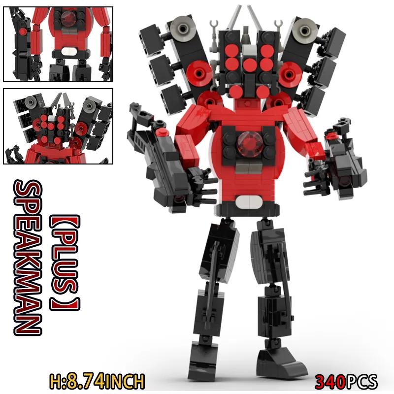 Moc Skibidi Туалет Фигурки строительные блоки, Camerman Titan Speakerman Surveillance Man TVMan Мальчики Кирпичи Игрушки для детей Подарок