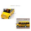 High Quality Ornaments High Imitation Extended Bus Toys Vehicle Model Alloy Bus Model Pull Back