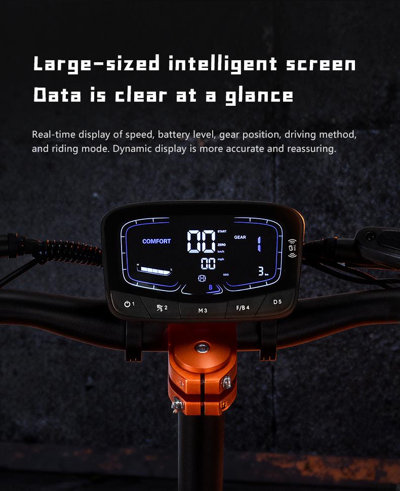 BOYUEDA M2 Electric Scooter – 5000W Dual Motors (10000W Peak)  72V 40Ah 12-inch Tires Hydraulic Brakes