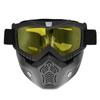 Detachable Goggles Mask Perfect for Open Face Wind Dust Proof Motorcycle Half Helmet or Vintage Helmets New Fashion Visor