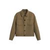 Solid Color Lapel Single Breasted Long Sleeve Jacket Men Jackets Gray 5854654 706