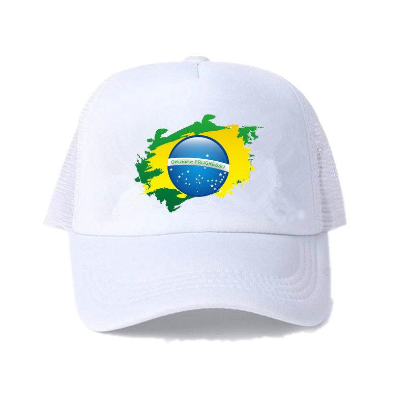 Men Women Football Brazil Team Snapback Cap 2018 Brazil Fan Soccer Sports Cap Yellow Green Brazil National Parrot Flag Hat YY456