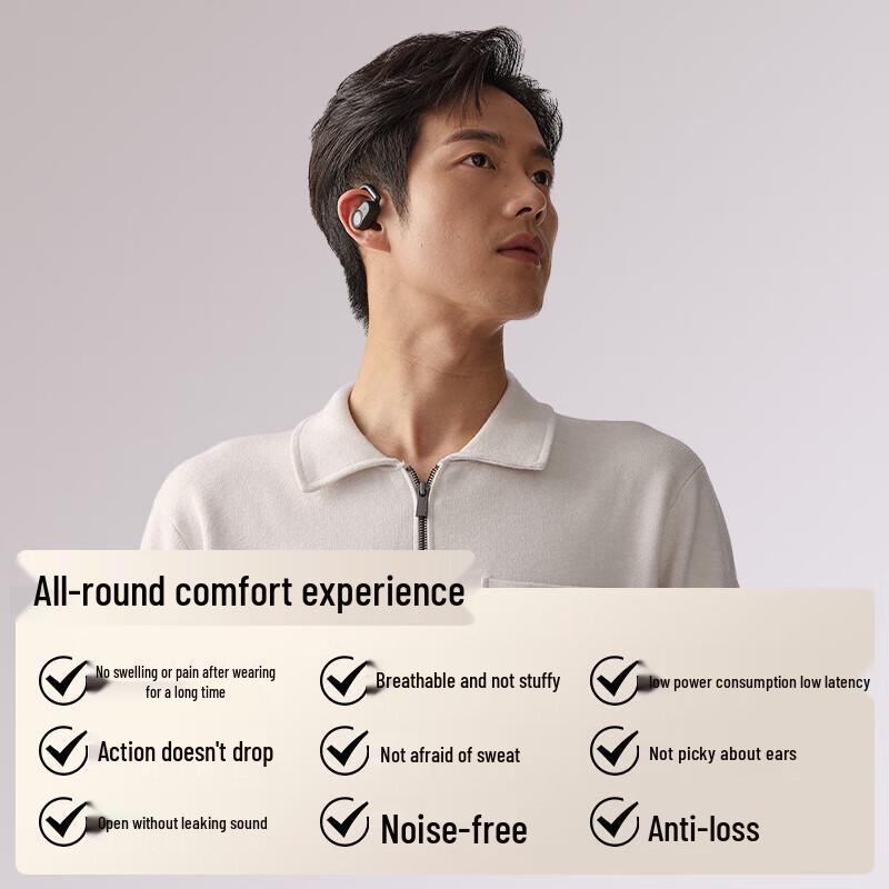 EDIFIER FitFree Open-Ear Sport Bluetooth Earbuds