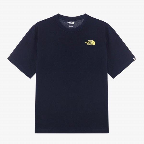 The North Face Nt7ur12l White Label River Mate Короткий рукав Круглый вырез Темно-синий