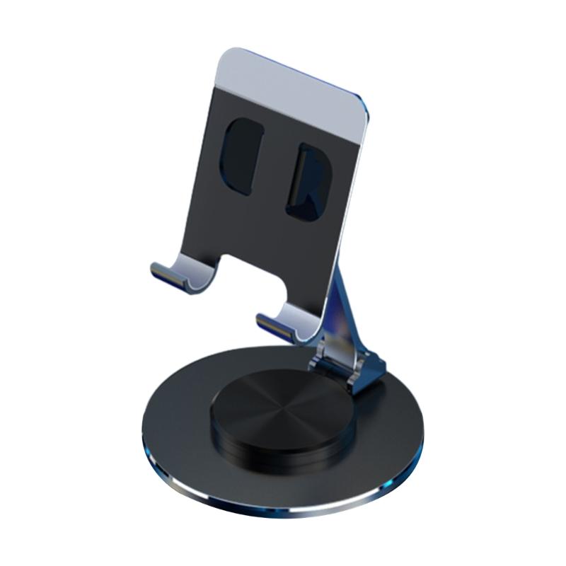 Stable & Portable Aluminum Phone Holder with 360° Rotating Base Perfect for Video Viewing Gaming & Recipe Checking Gift