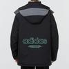 Adidas Originals Innovative Fabric Down Jacket With Hood for Casual Warmth Men Outerwear Black H66017