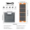 Портативная солнечная панель Flashfish TSP100, 100 Вт, питание 5 В, 18 В, выходное напряжение