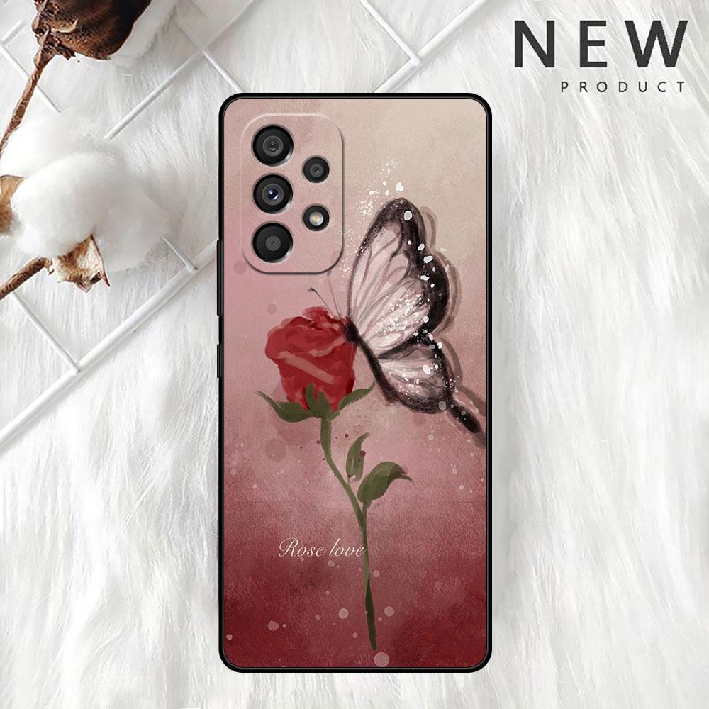 Чехол с цветами для Samsung Galaxy A52 A12 A51 A32 A21s A71 A32 5G A12 A22 A53 A31 A13 A72 A02s A41 A03 A04 Чехол для телефона