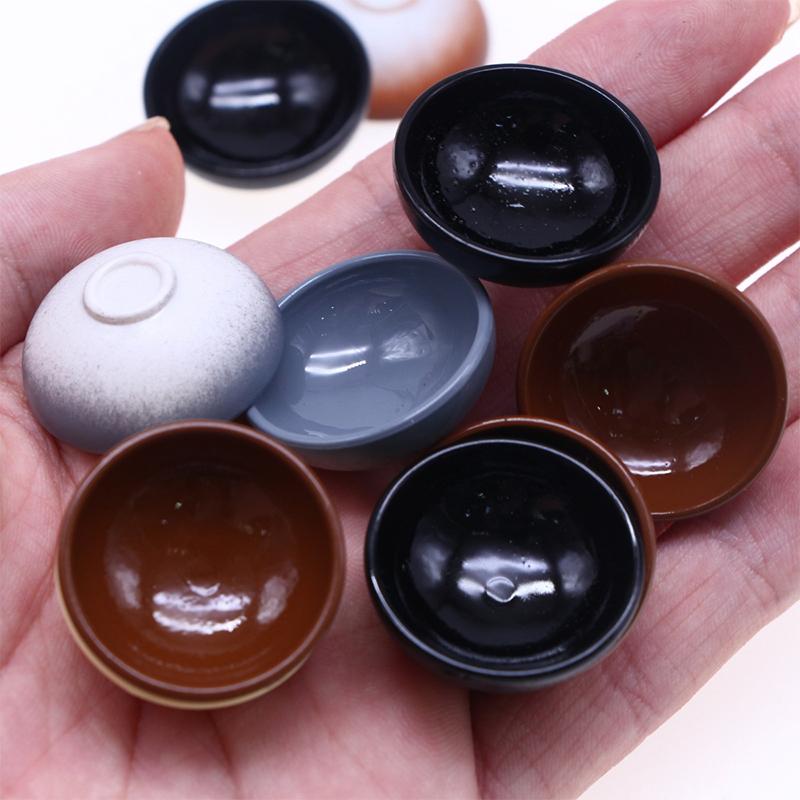 5Pcs 1:12 Dollhouse Miniature Fruit Bowl Salad Bowl Soup Plate Mini Cutlery Kitchen Tableware Decor Toy Doll House Accessories