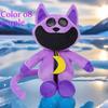 8 Smiling Critters Plush Toys Jumping House Cat Pup Bear Holding Plush Cat Pup Plush Doll Decoration Kawaii Soft Fill Toy Childr