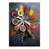 Kitchen Posters Variety of Seasoning Spoon Art Canvas Print Painting Wall Picture Living Room Modern Home Decoration Unframed