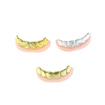1 шт. Bling Grillz накладные зубы оптом на Хэллоуин, день рождения, золото, серебро